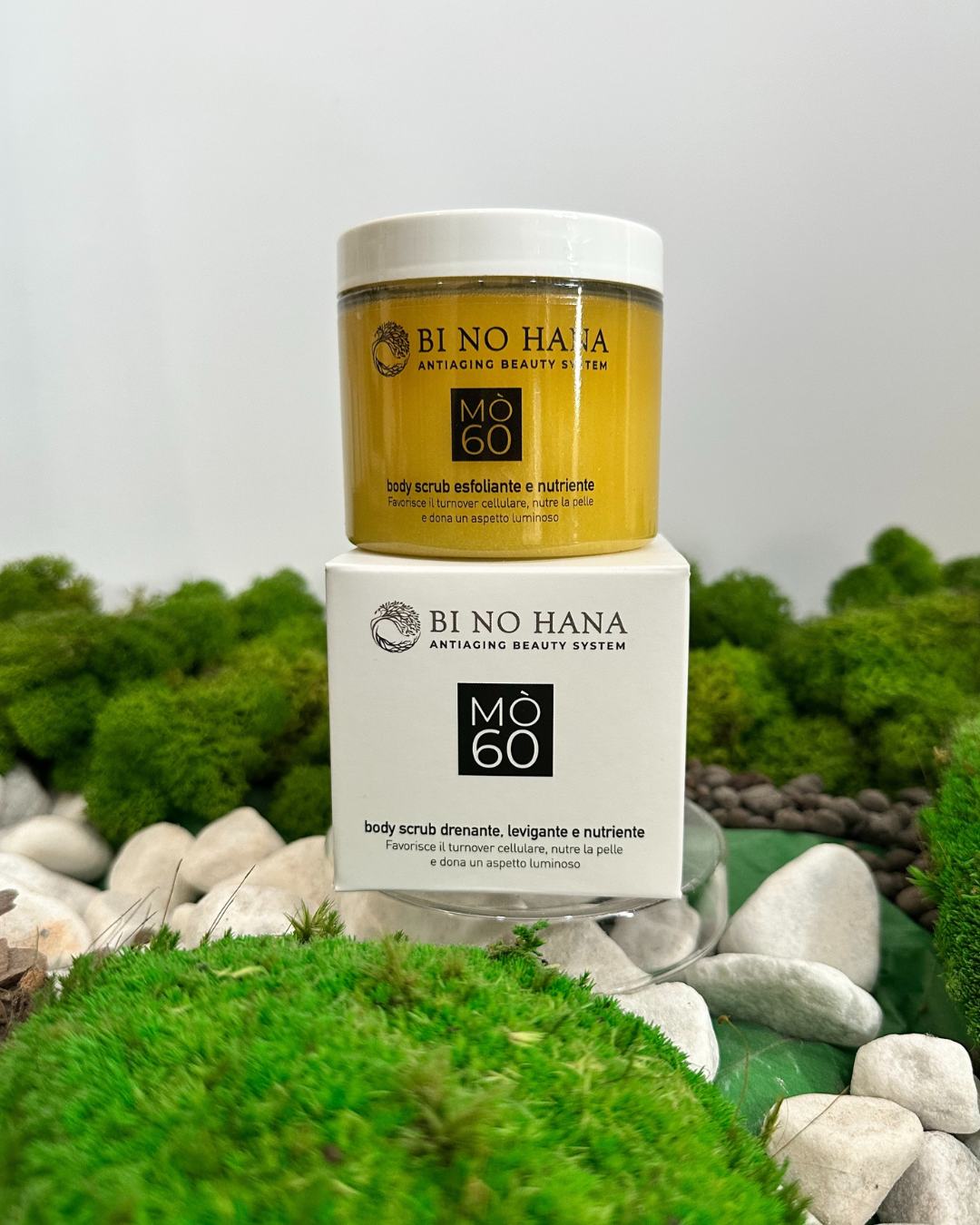Mò60 Body Scrub Corpo Drenante, Levigante e Nutriente