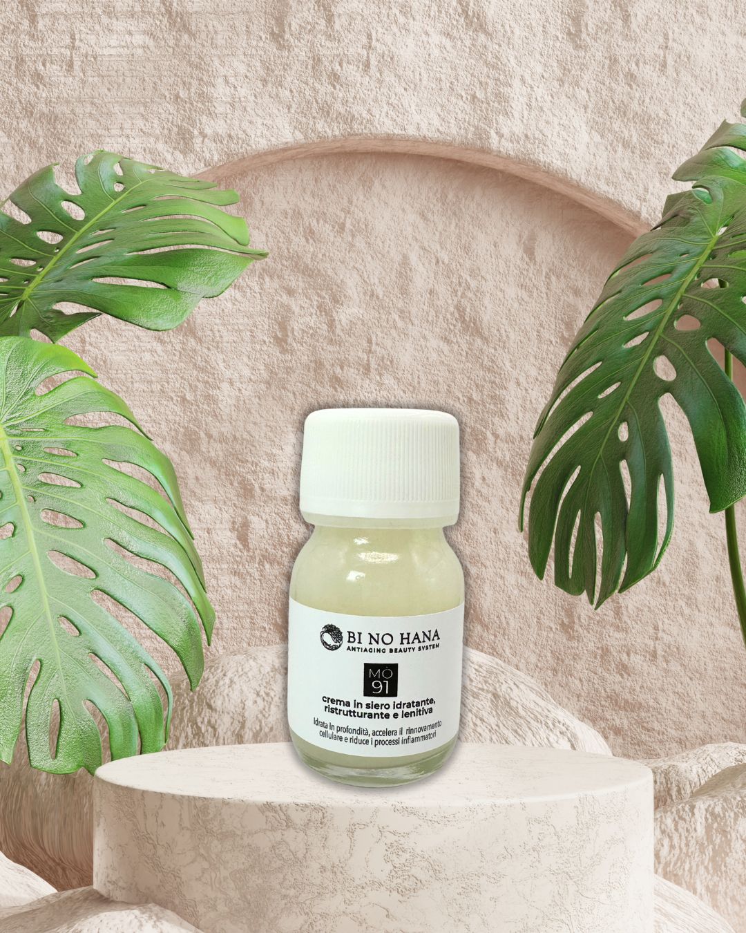 Mò91 Crema in Siero Viso Idratante, Ristrutturante e Lenitiva